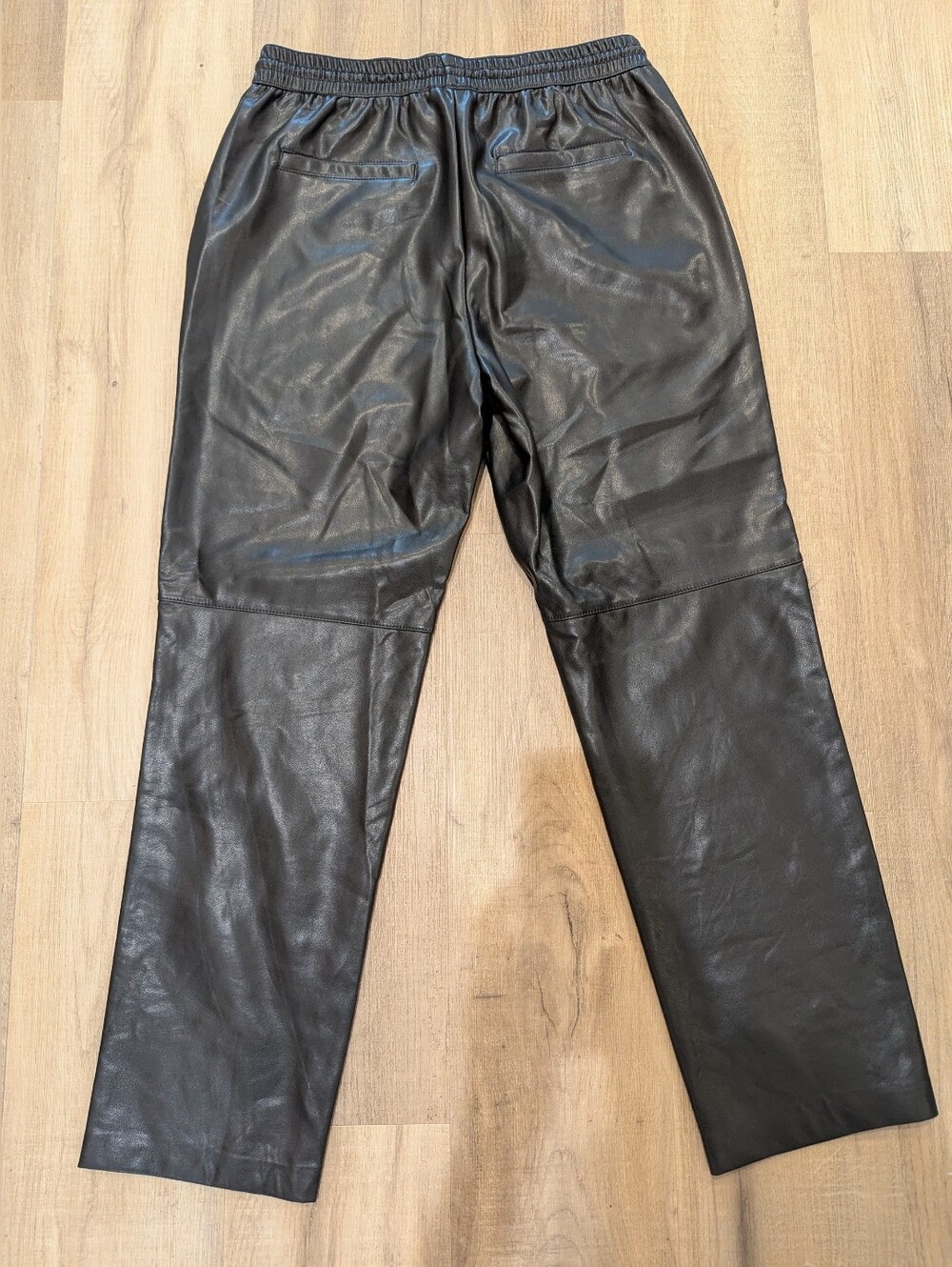Dex Black Faux Leather Straight Leg Pants - Picture 4 of 8
